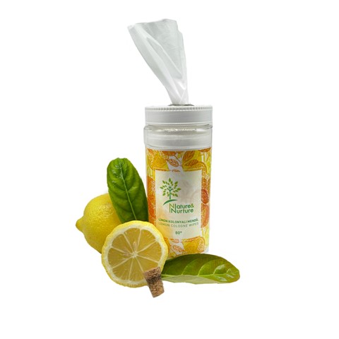 Lemon cologne wipes